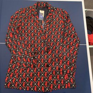 Scotch  & Soda seahorse print lightweight blazer